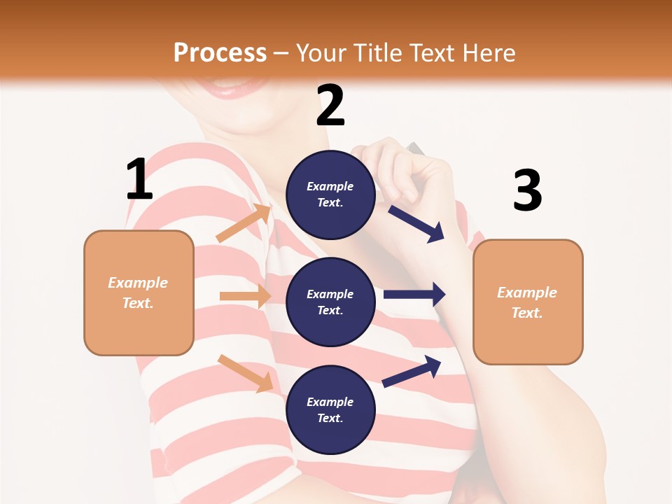 Attractive Brunette Toothy PowerPoint Template