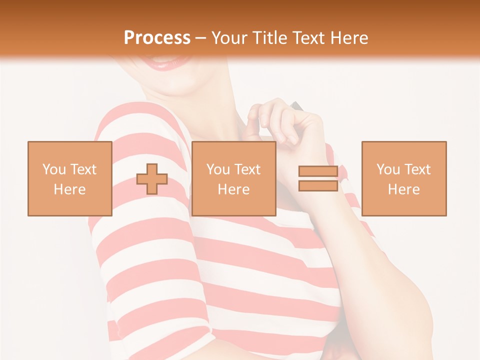 Attractive Brunette Toothy PowerPoint Template