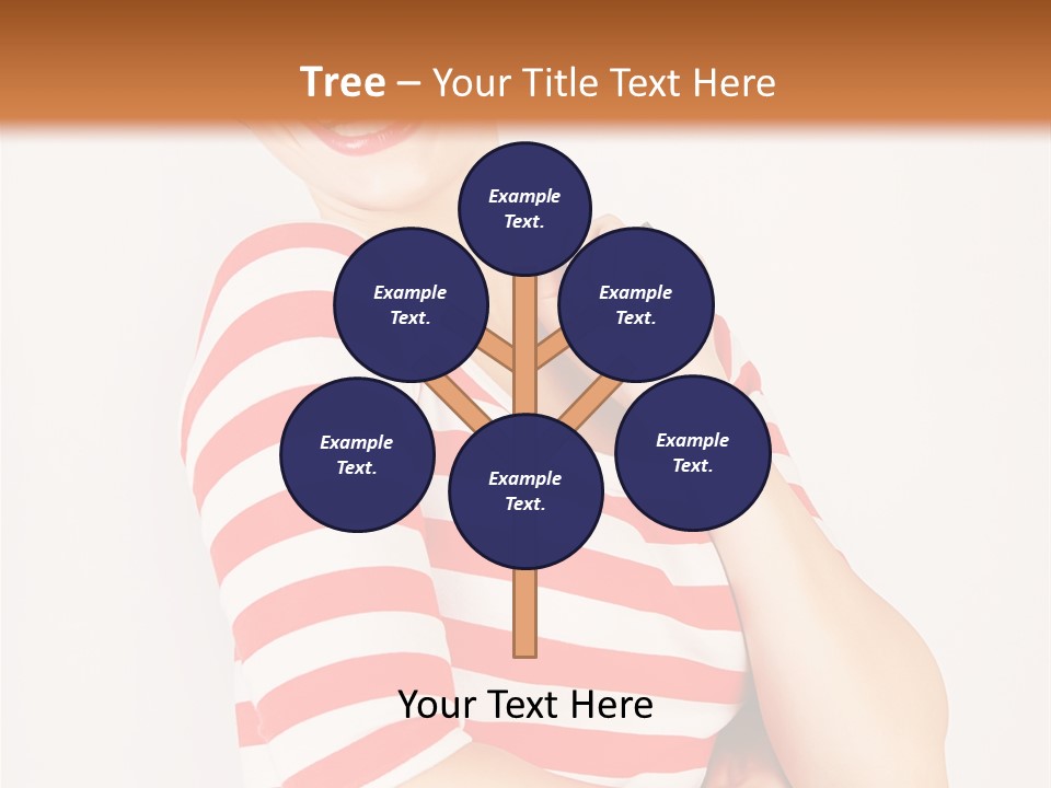 Attractive Brunette Toothy PowerPoint Template