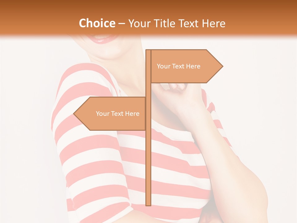 Attractive Brunette Toothy PowerPoint Template