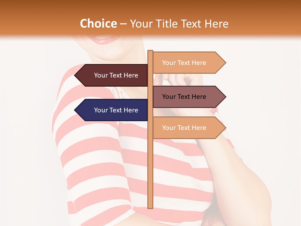 Attractive Brunette Toothy PowerPoint Template