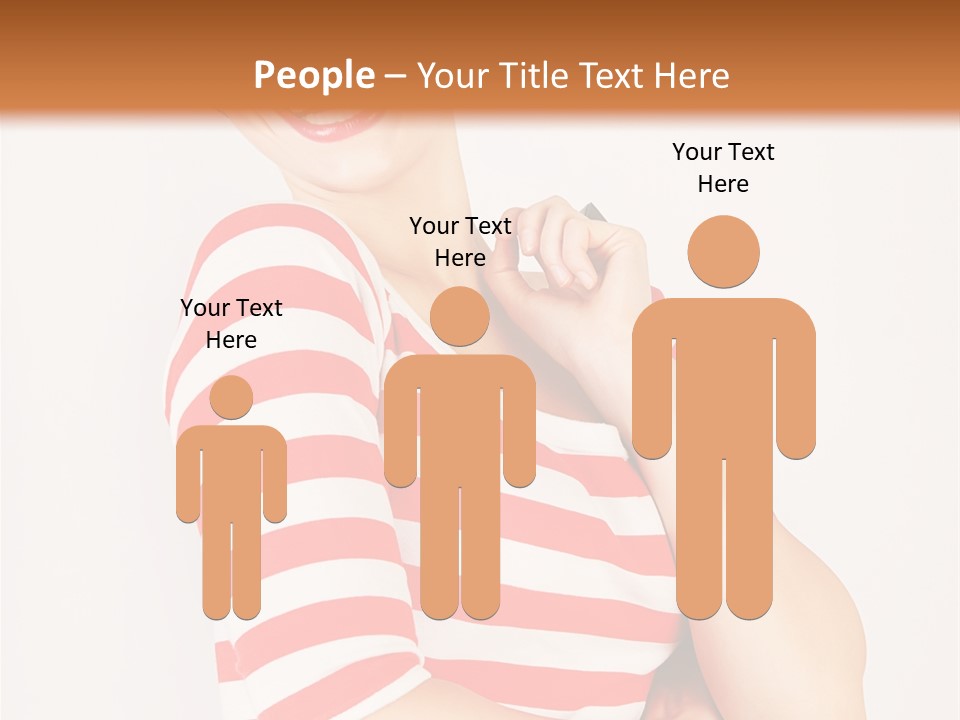 Attractive Brunette Toothy PowerPoint Template