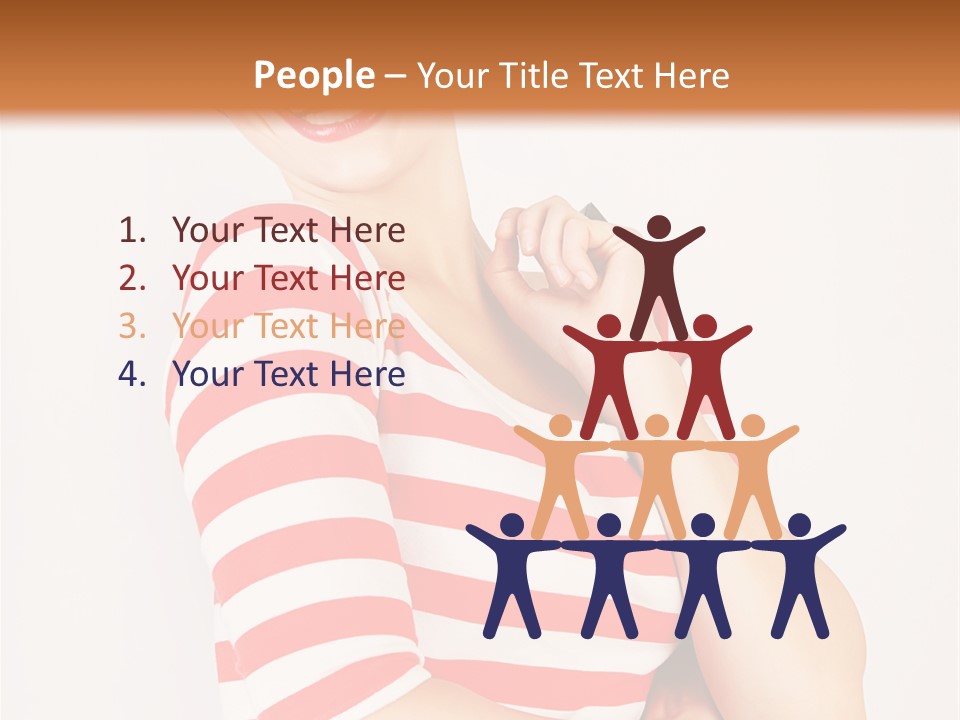 Attractive Brunette Toothy PowerPoint Template