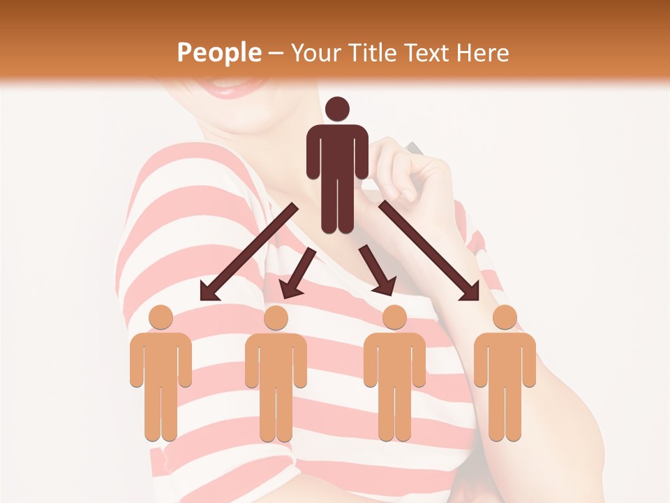 Attractive Brunette Toothy PowerPoint Template