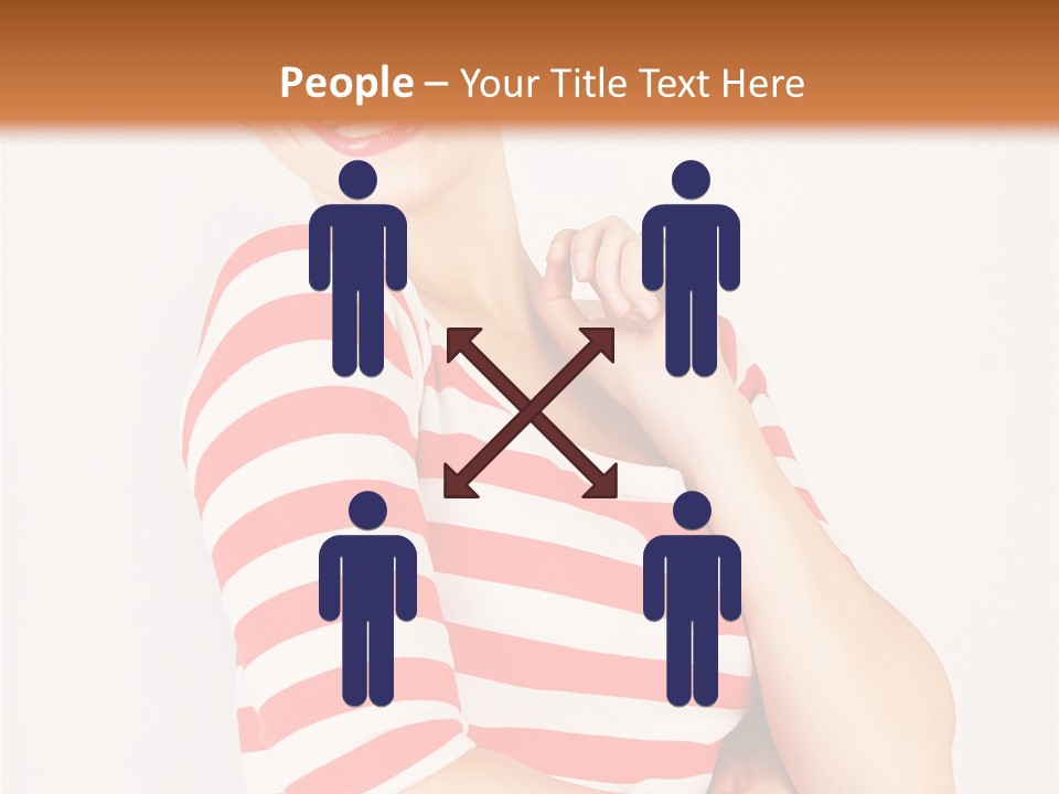 Attractive Brunette Toothy PowerPoint Template