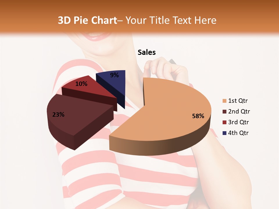 Attractive Brunette Toothy PowerPoint Template
