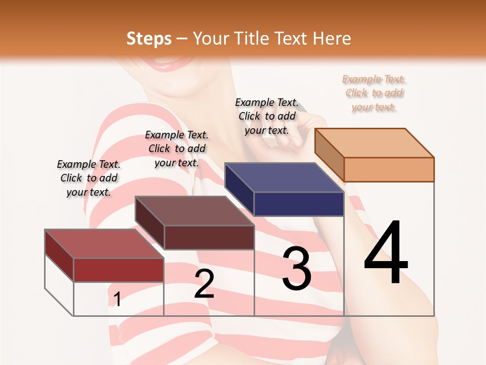 Attractive Brunette Toothy PowerPoint Template