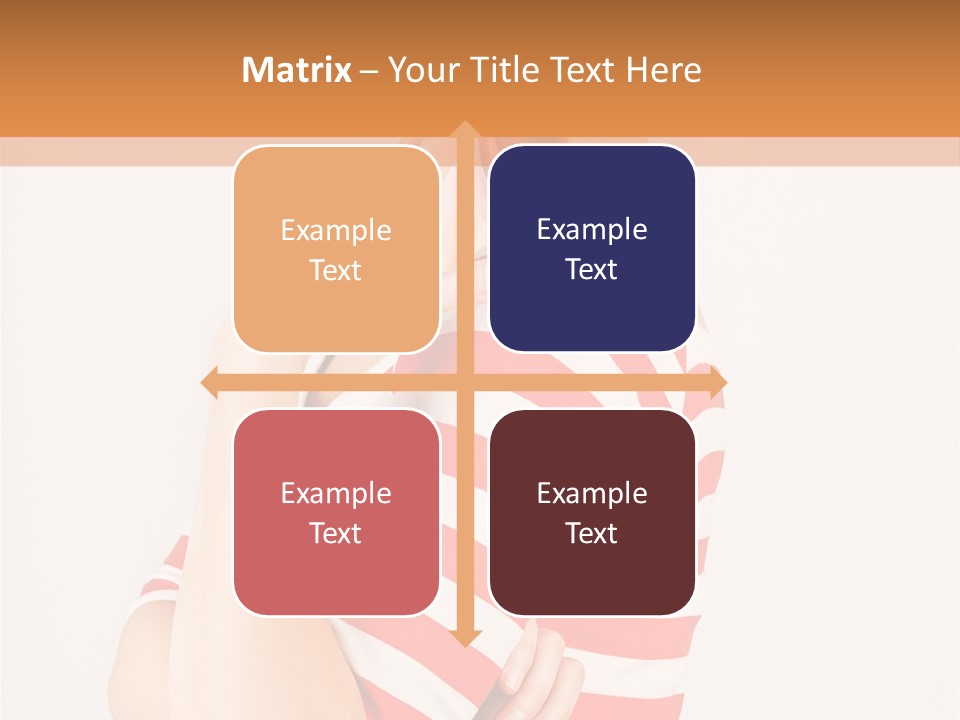 Brunette Toothy Blue PowerPoint Template