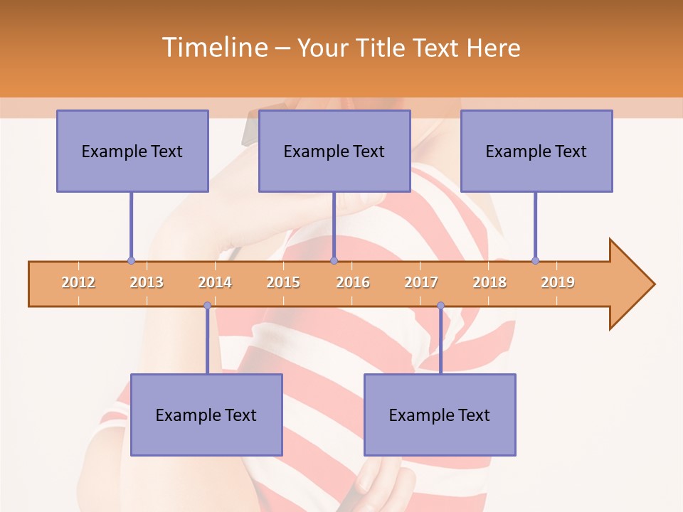 Brunette Toothy Blue PowerPoint Template