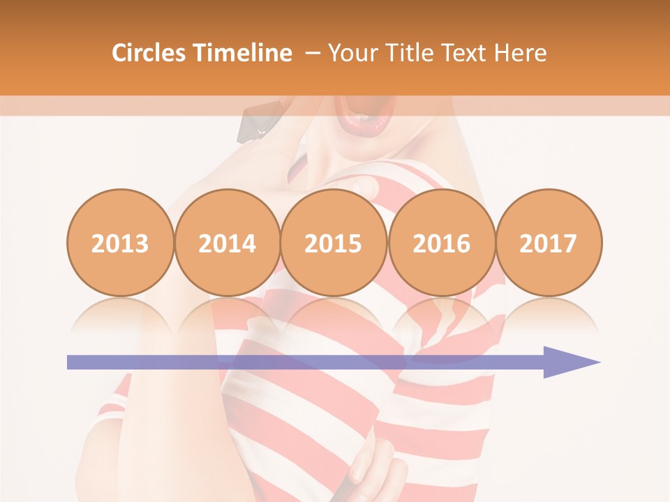 Brunette Toothy Blue PowerPoint Template