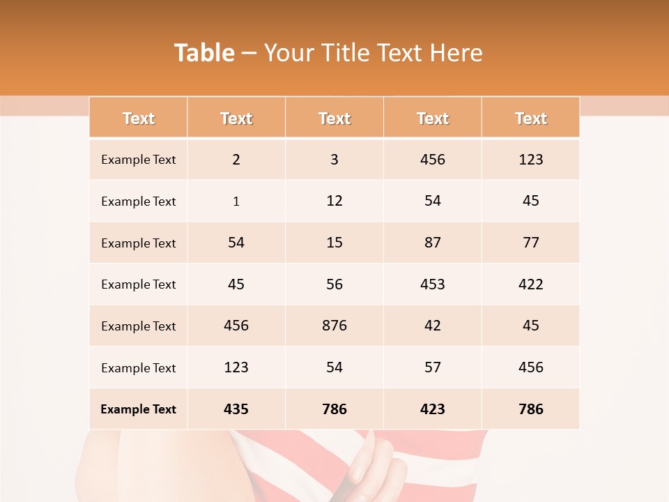 Brunette Toothy Blue PowerPoint Template