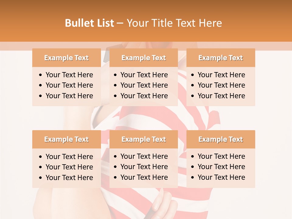 Brunette Toothy Blue PowerPoint Template