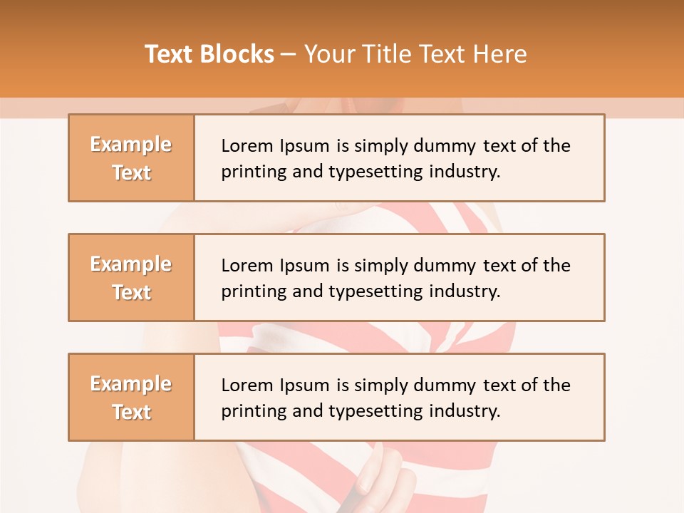 Brunette Toothy Blue PowerPoint Template