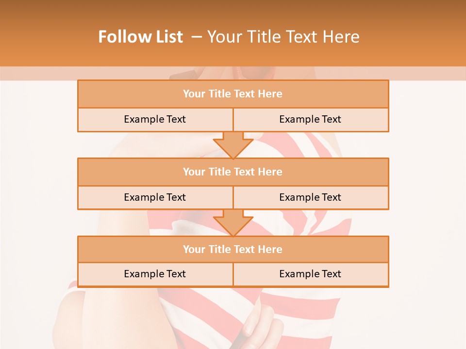 Brunette Toothy Blue PowerPoint Template