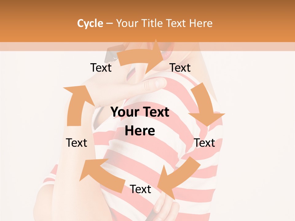 Brunette Toothy Blue PowerPoint Template