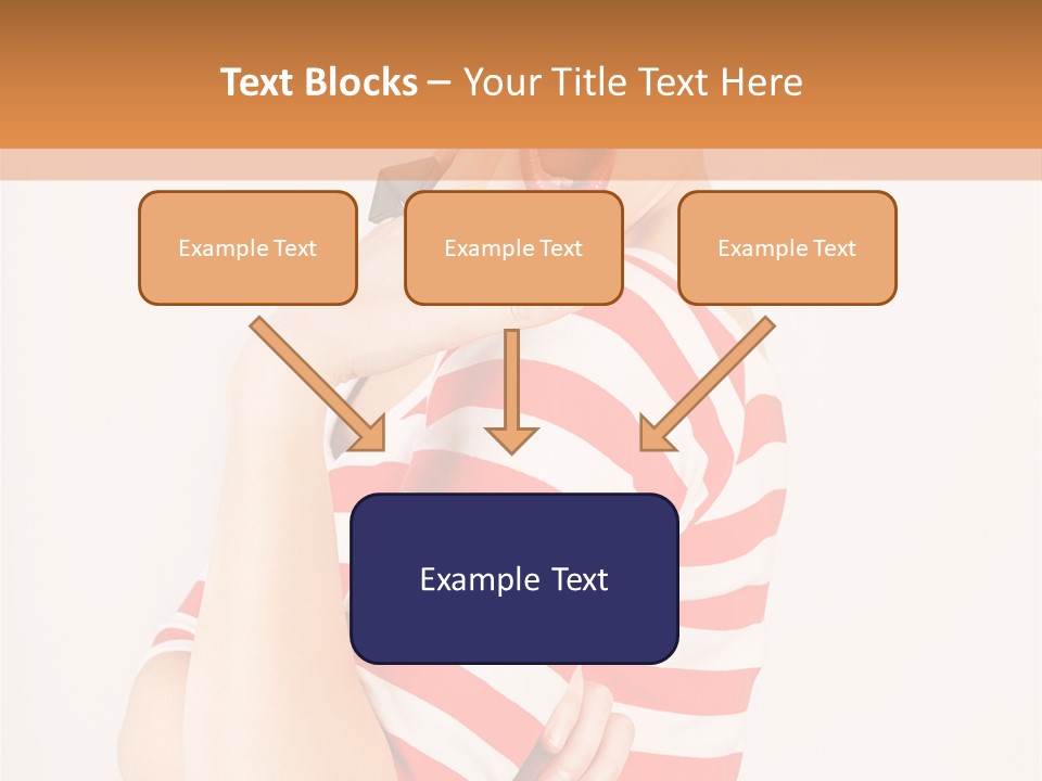 Brunette Toothy Blue PowerPoint Template