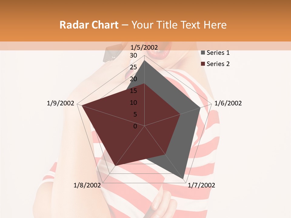 Brunette Toothy Blue PowerPoint Template