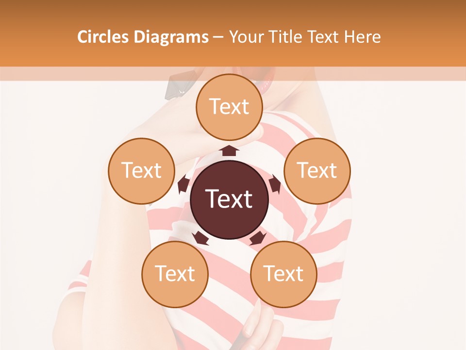 Brunette Toothy Blue PowerPoint Template