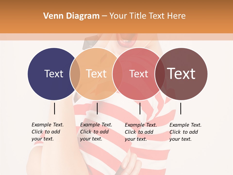 Brunette Toothy Blue PowerPoint Template