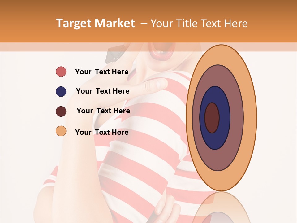 Brunette Toothy Blue PowerPoint Template