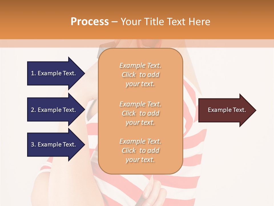 Brunette Toothy Blue PowerPoint Template