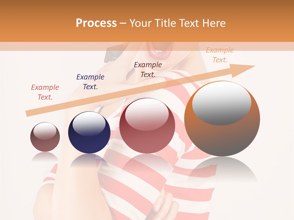 Brunette Toothy Blue PowerPoint Template