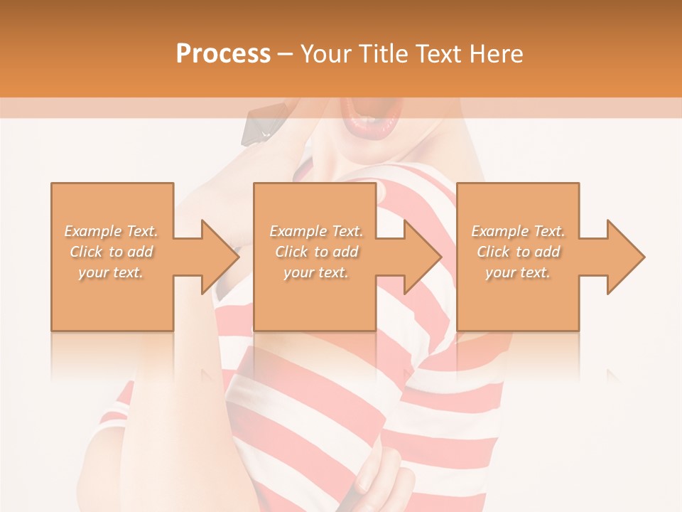 Brunette Toothy Blue PowerPoint Template