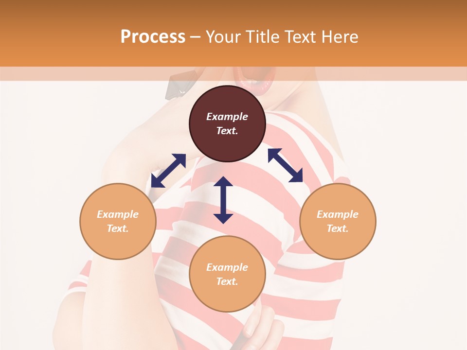 Brunette Toothy Blue PowerPoint Template