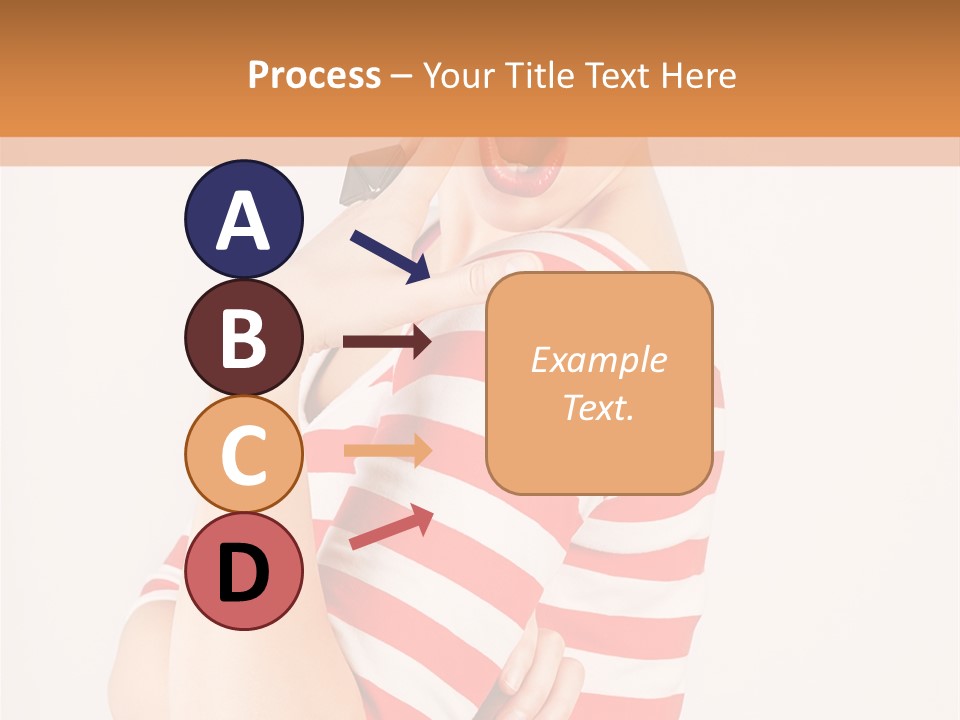 Brunette Toothy Blue PowerPoint Template