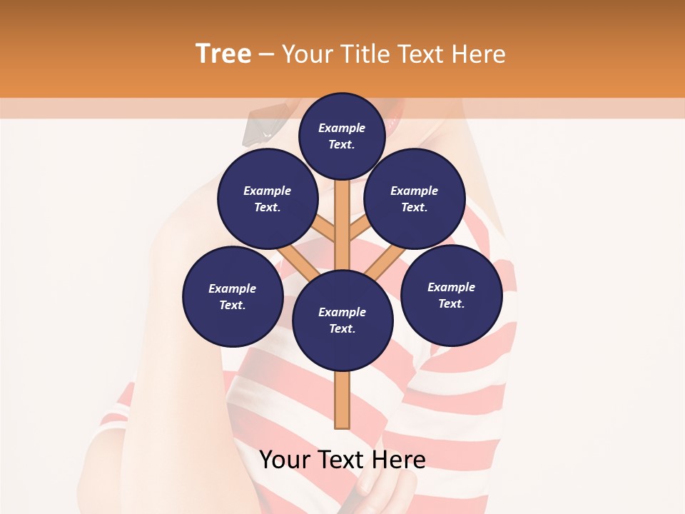 Brunette Toothy Blue PowerPoint Template