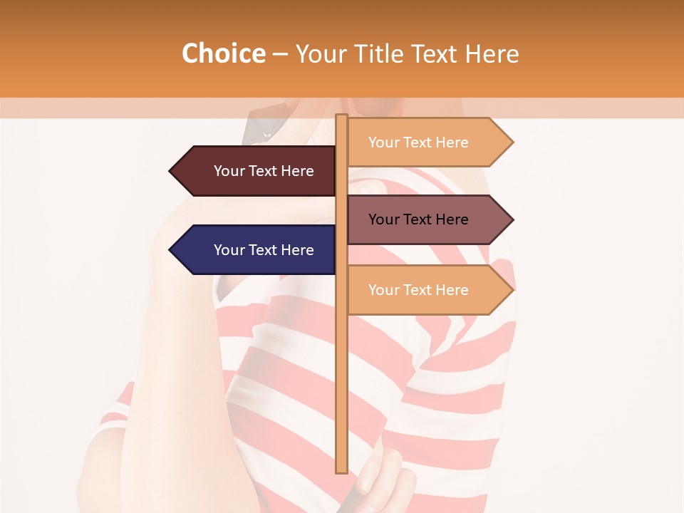 Brunette Toothy Blue PowerPoint Template