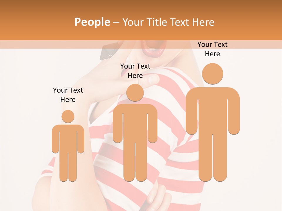 Brunette Toothy Blue PowerPoint Template