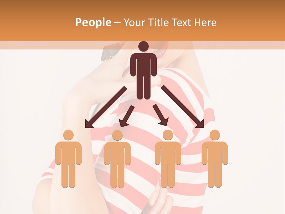 Brunette Toothy Blue PowerPoint Template