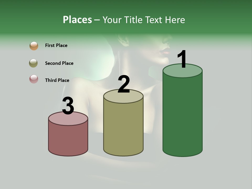 Hairstyle Green Elegant PowerPoint Template