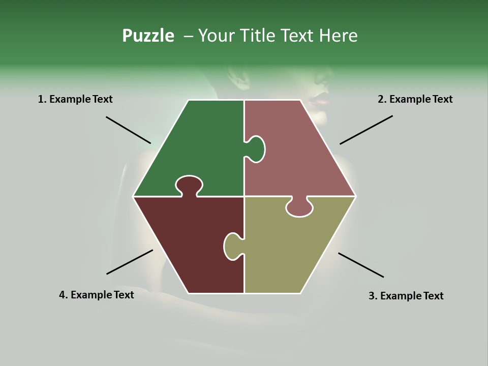 Hairstyle Green Elegant PowerPoint Template