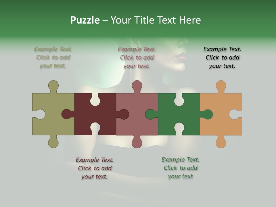 Hairstyle Green Elegant PowerPoint Template