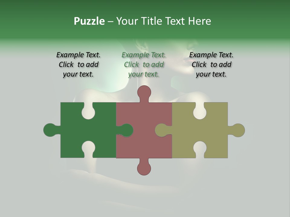 Hairstyle Green Elegant PowerPoint Template