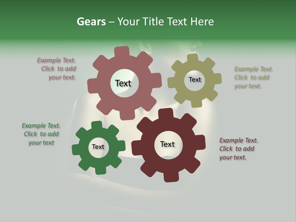 Hairstyle Green Elegant PowerPoint Template