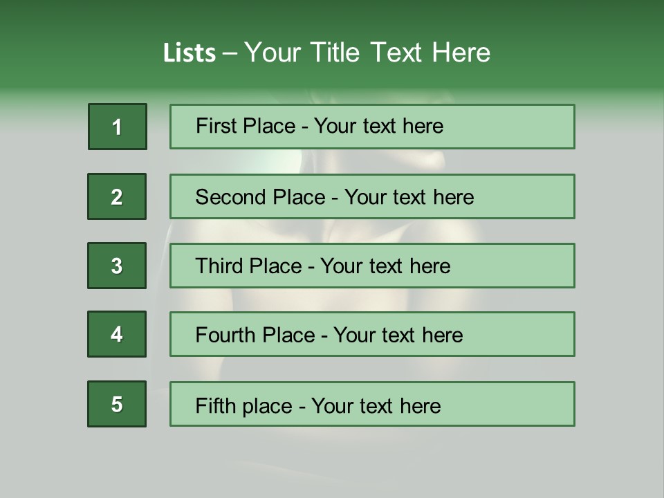 Hairstyle Green Elegant PowerPoint Template