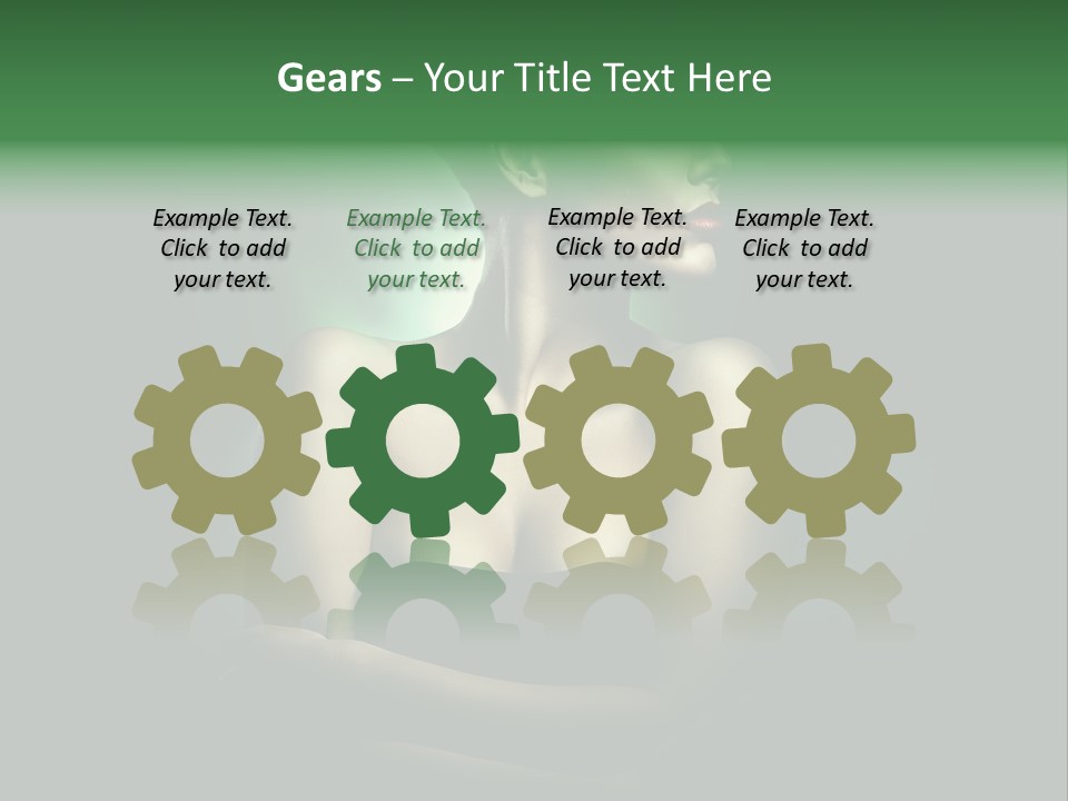 Hairstyle Green Elegant PowerPoint Template