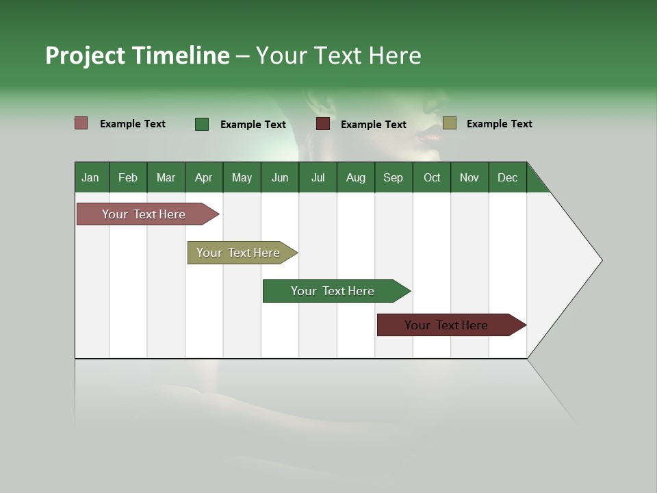 Hairstyle Green Elegant PowerPoint Template