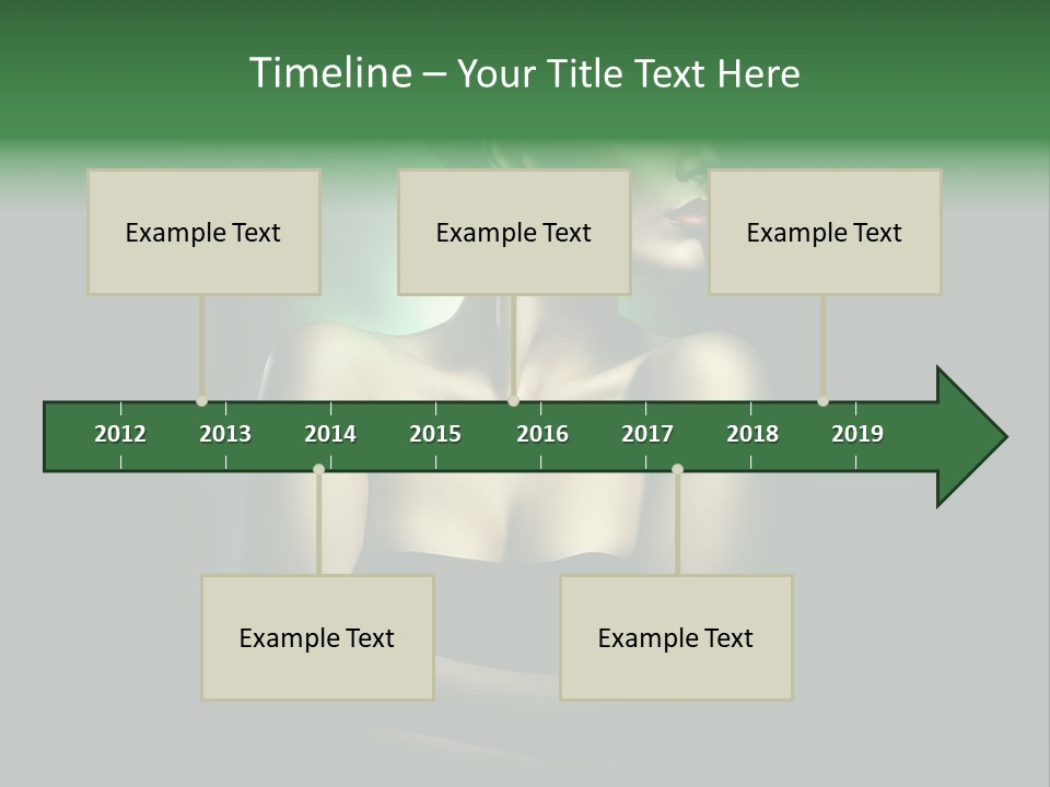 Hairstyle Green Elegant PowerPoint Template