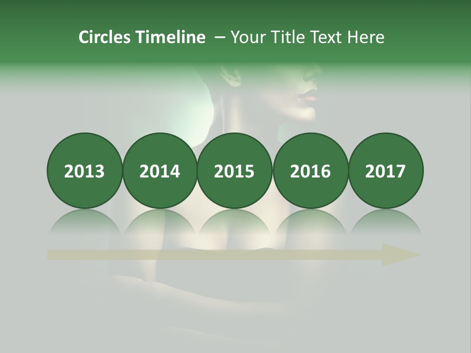 Hairstyle Green Elegant PowerPoint Template