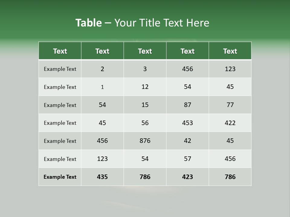 Hairstyle Green Elegant PowerPoint Template