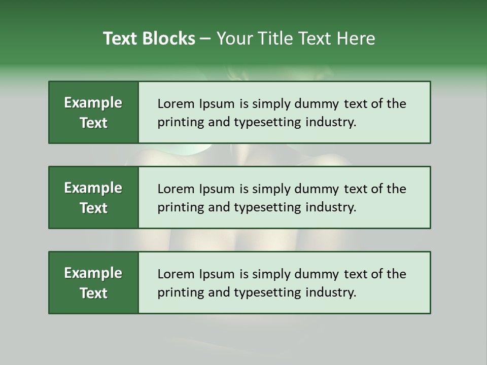 Hairstyle Green Elegant PowerPoint Template