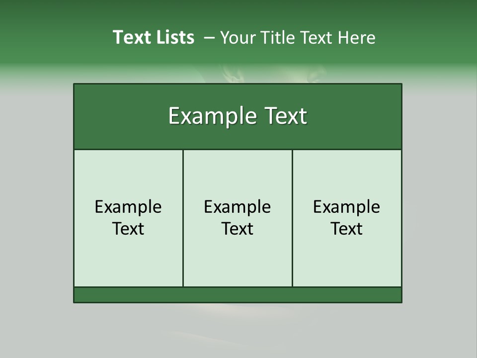 Hairstyle Green Elegant PowerPoint Template