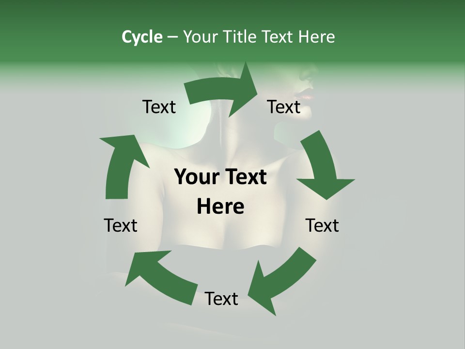 Hairstyle Green Elegant PowerPoint Template