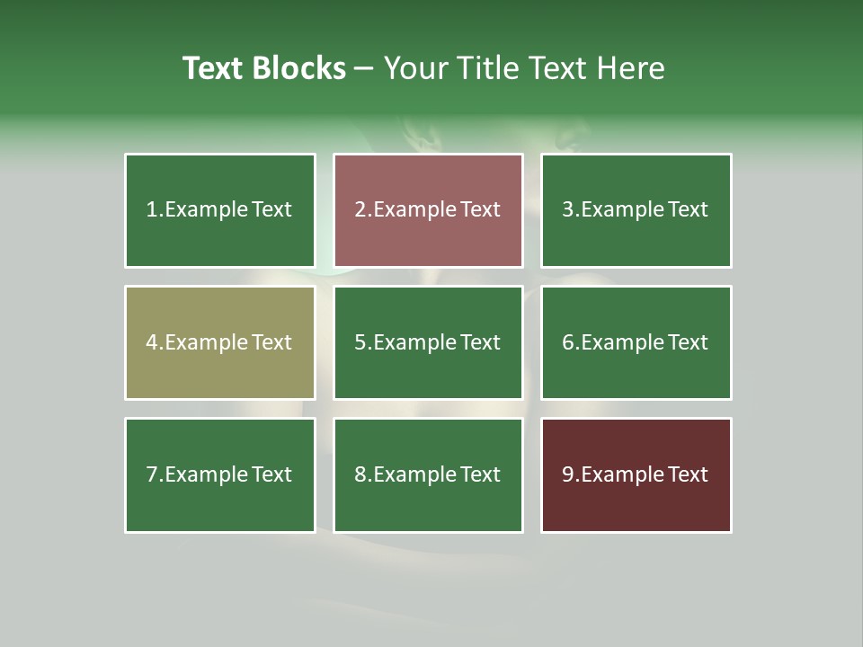 Hairstyle Green Elegant PowerPoint Template