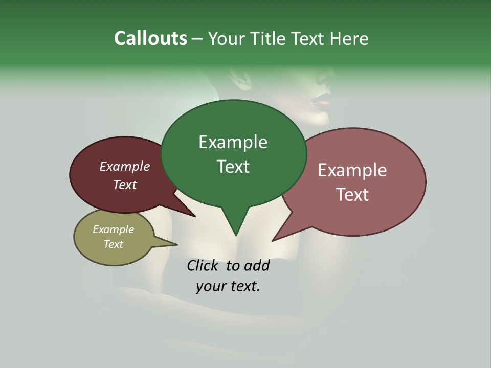 Hairstyle Green Elegant PowerPoint Template