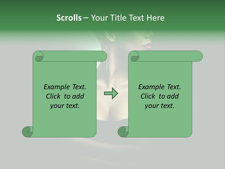 Hairstyle Green Elegant PowerPoint Template